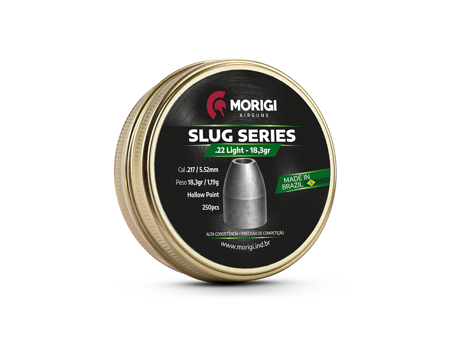 Chumbinho Slug 5,5mm/.22 18,3gr - 250 un