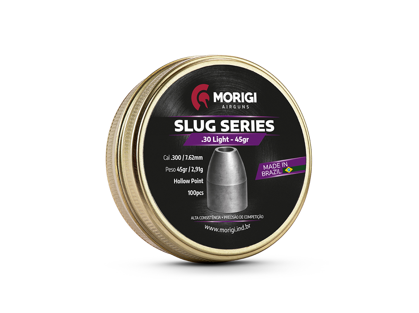 Chumbinho Slug 7,62mm/.30 45gr - 100 un
